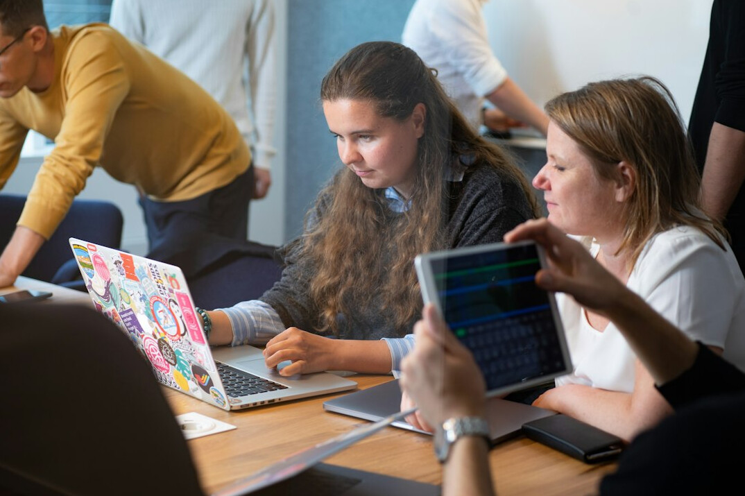 diverse students learning programming